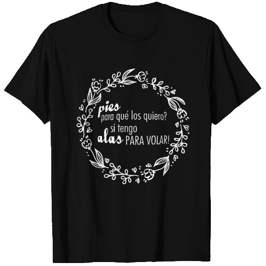 Frida Kahlo Quotes Lettering White T Shirts