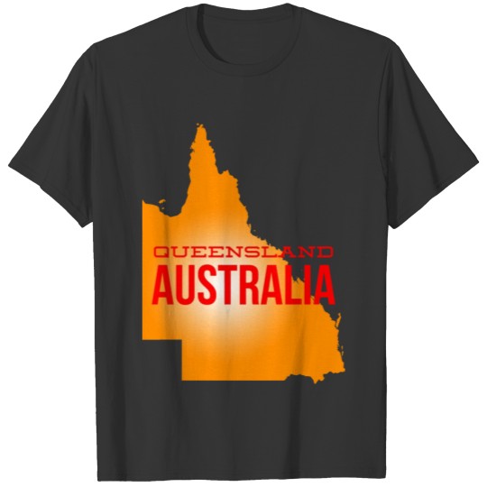 map of Queensland, Australia T-shirt