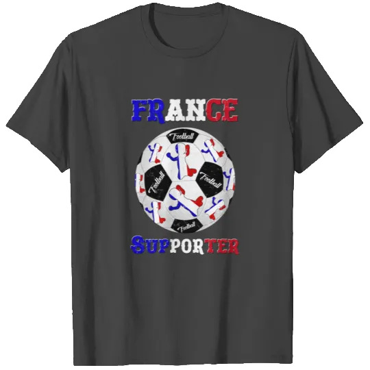 France Football Supporter France Frankreich Fan T Shirts