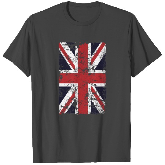 Union Jack Flag Vintage United Kingdom Great Pride T Shirts