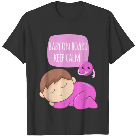 BABY ON BOARD KEEP CALM (GIRL) T Shirts