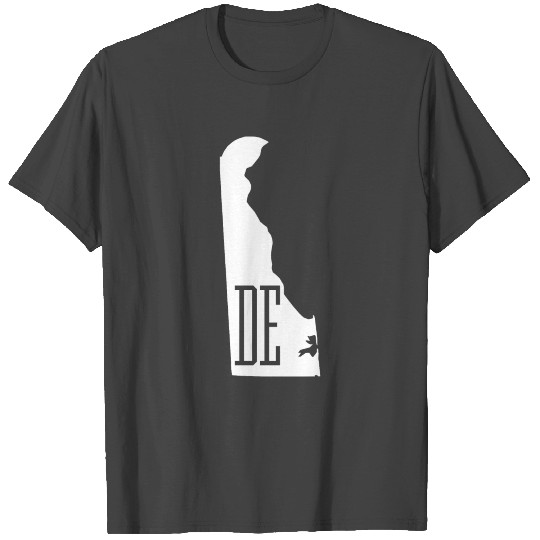 Delaware State Map DE T Shirts