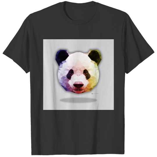 Panda Poster grey T Shirts