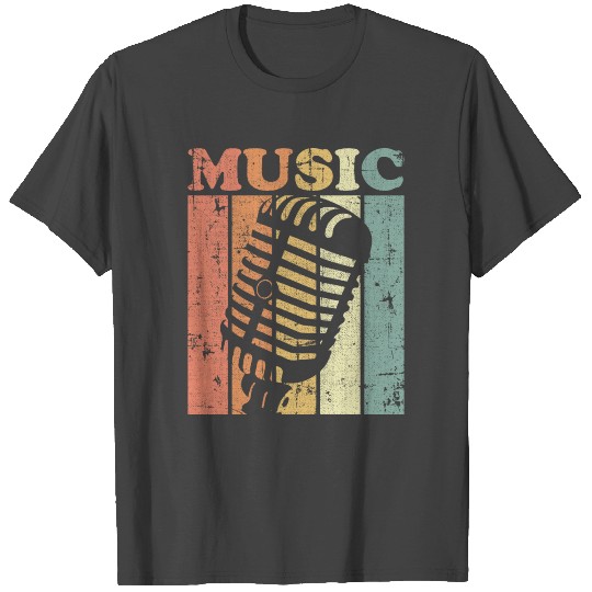 Vintage Music Microphone T Shirts