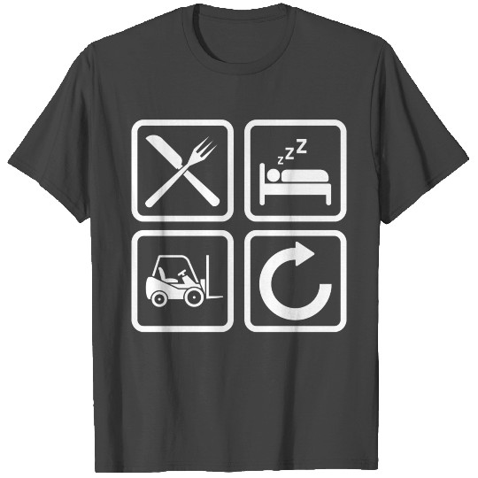 Forklift Driver Forklift Operator Eat Sleep Gift T Shirts