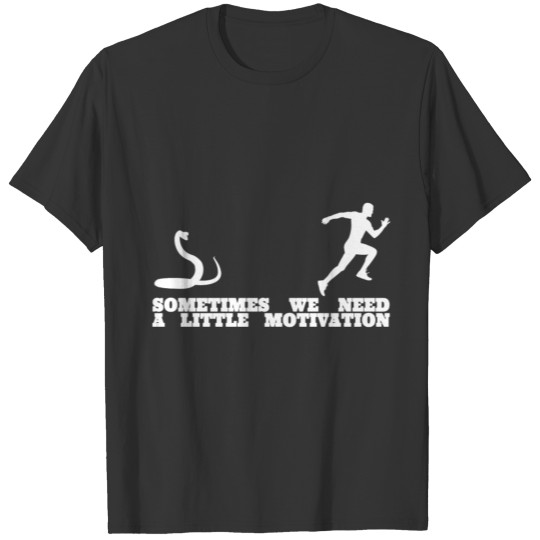 Snake Running Motivation Men T Shirts