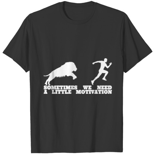 Lion Running Motivation Men Shirt T-shirt