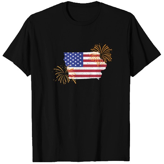 4th of July Iowa Fireworks T Shirts