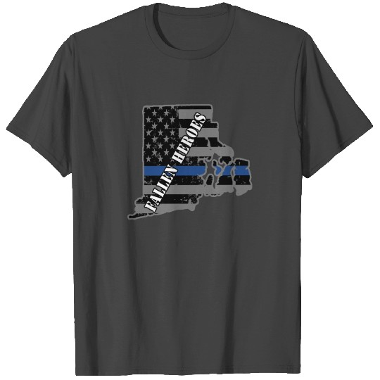 First Responder Rhode Island State Police Memorial T Shirts
