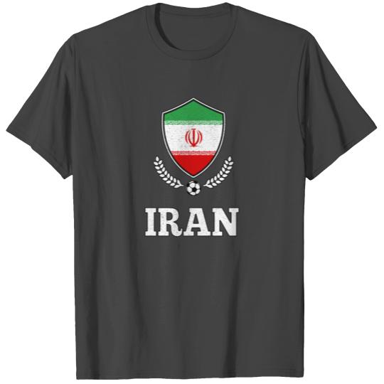 Iran Soccer Football Gift idea retro T Shirts