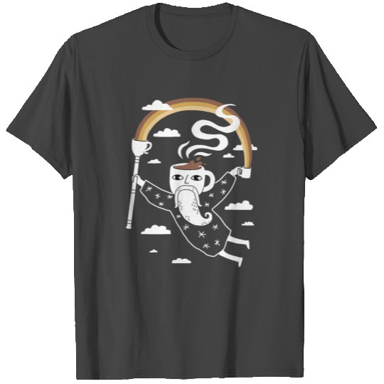 Cartoon Art Joe the Coffee Wizard Star Awesome T Shirts