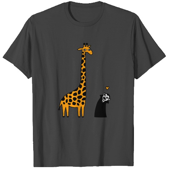 Dracula Visits Africa Giraffe Love Lovely T Shirts