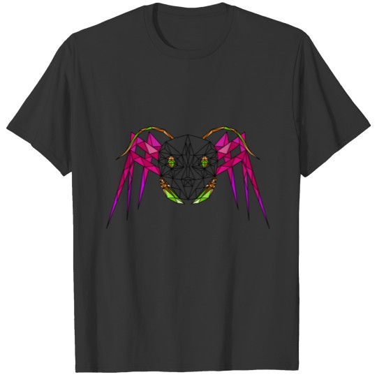 geometric 3D futuristc ant gift idea low poly T-shirt