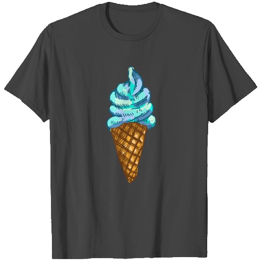 ice cream in a waffle cup T Shirts