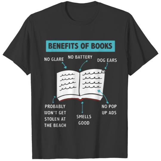 benefits of books nerd T-shirt