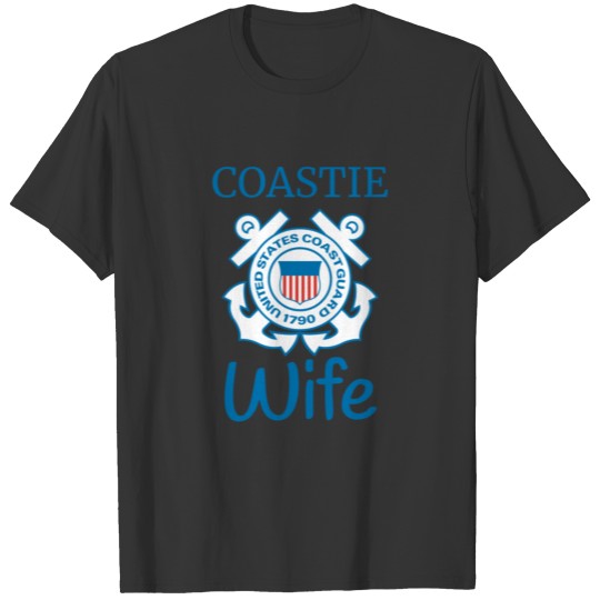 Coastie Wife T Shirts US Coast Guard T Shirts