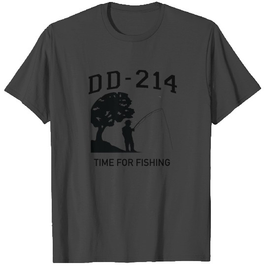 dd214 T Shirts Lucky Gone Fishing T Shirts