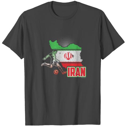 Football Soccer Iran Flag T Shirts