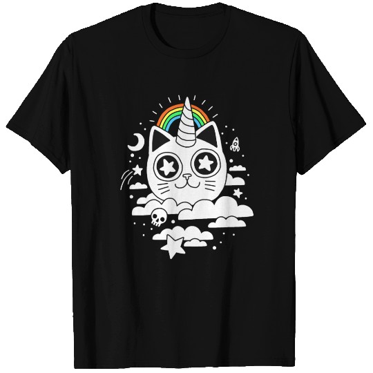This Is Your Cat On Catnip Cloud Cat Skull T Shirts
