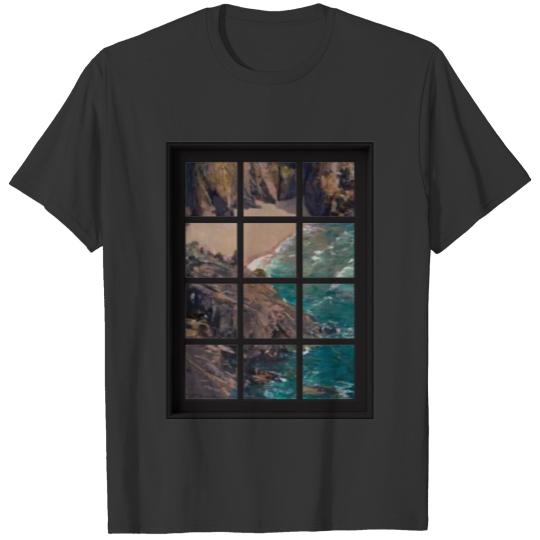 Ocean Breeze Mind At Ease Ocean Beach Window Print 36 T-shirt