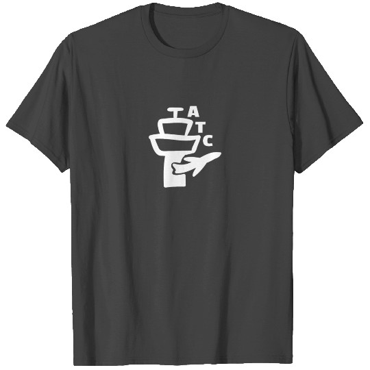 Air Traffic Control Plane & Towers Design T Shirts