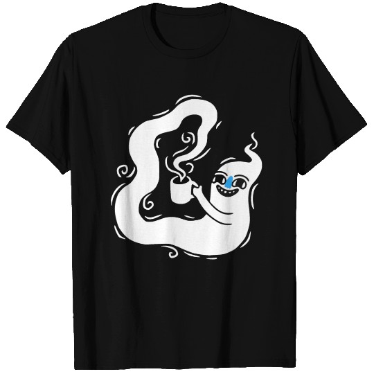 Amazing Great Drawing Painting Coffee Ghost T Shirts