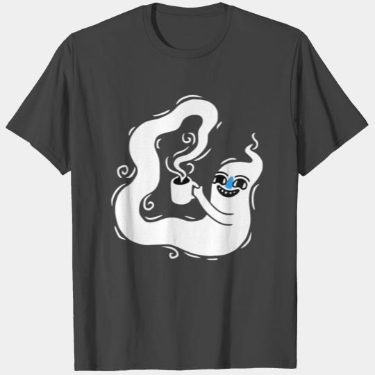 Amazing Great Drawing Painting Coffee Ghost T Shirts