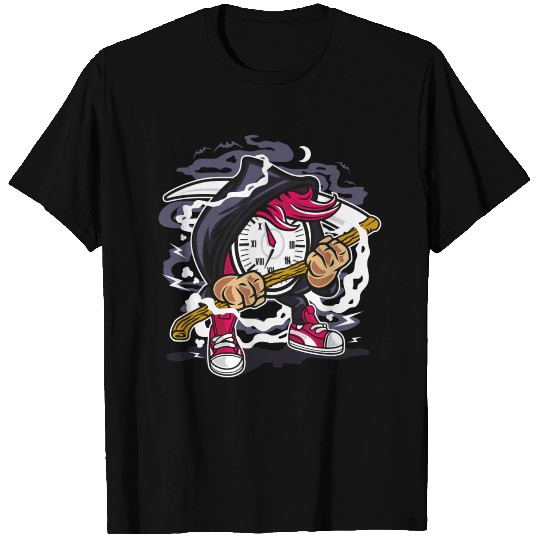 Comic funny Your Time Will Come grim reaper T Shirts