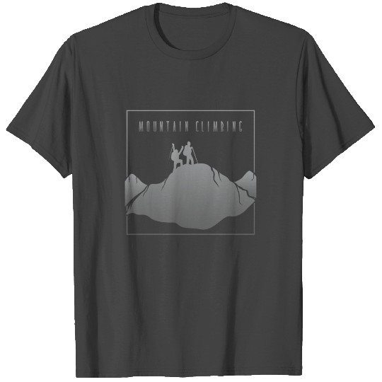 Mountain Climbing Grey T Shirts