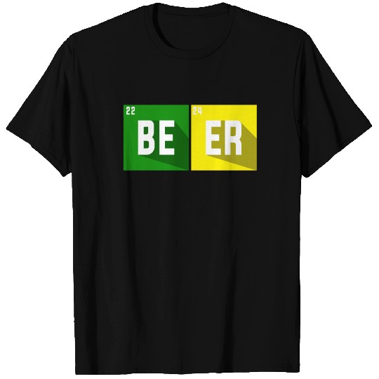Beer Periodic Table Science Chemistry Design T Shirts