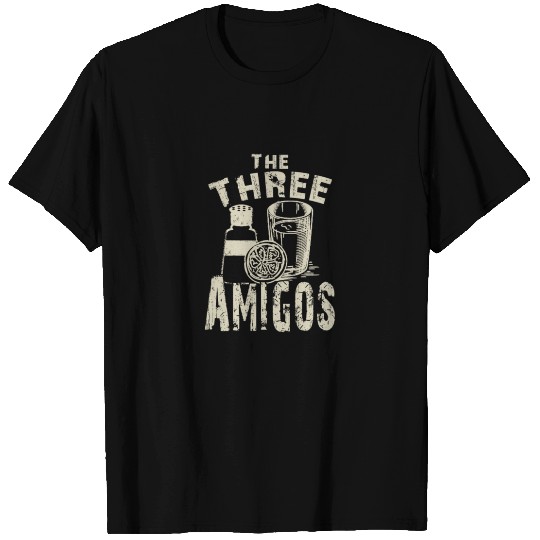 Three Amigos Cocktail Funny Bartending Alcohol Pun T Shirts