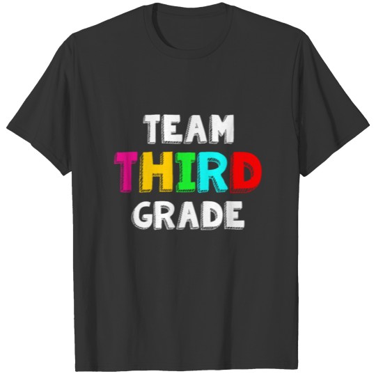 Team 3rd Third Grade Teacher Cute Back To School T Shirts