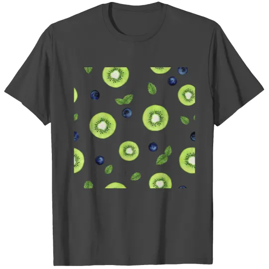 Blueberry and Kiwi Fruit T Shirts