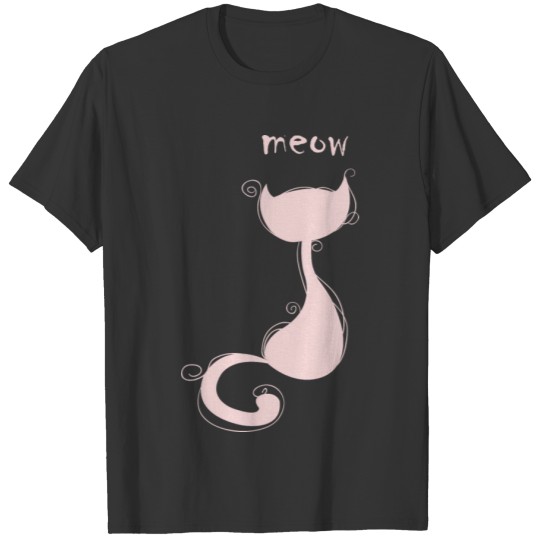 Cat Shirt meow - cute cat T-shirt
