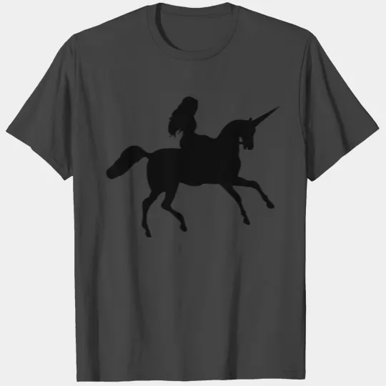 black unicorn with maid T Shirts