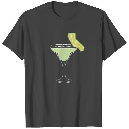 Margarita T Shirts Women California Lime Margarita Glass July 4th