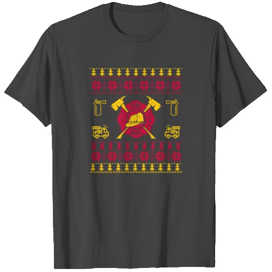 Firefighter - Christmas sweater for firefighter T Shirts