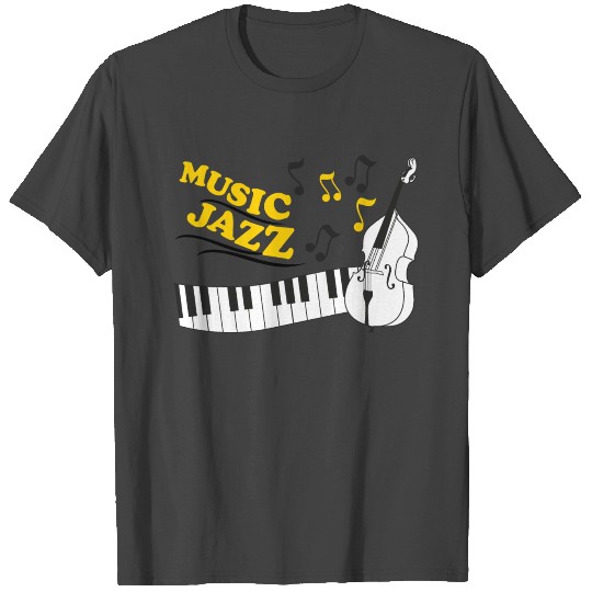 jazz music with piano and double bass T Shirts