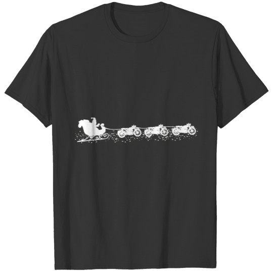 Motorcycle Motorcyclist Christmas T-shirt