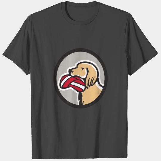 English Setter Dog Head Deflated Volleyball Circle T Shirts