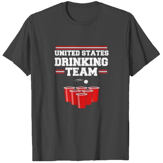 United States Drinking Team USA Design T Shirts