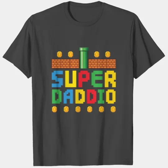 Funny Fathers Day Super Daddio T Shirts