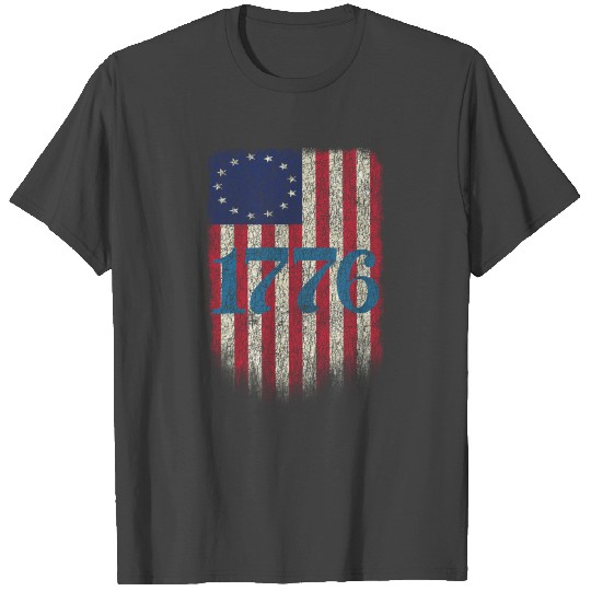 Betsy Ross 4th Of July American Flag 1776 T Shirts