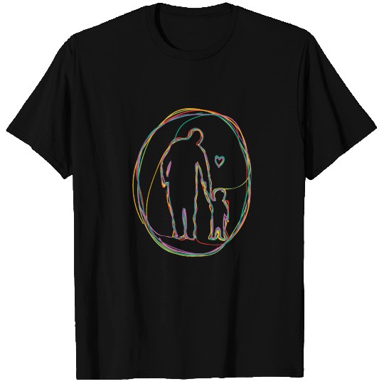 Father's Day T Shirts - Holding hands with son