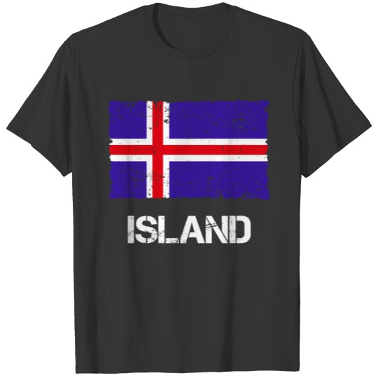 Island Flag Used Look Vintage Gift Idea T-shirt