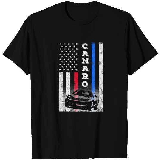Camaro lover - American flag T Shirts