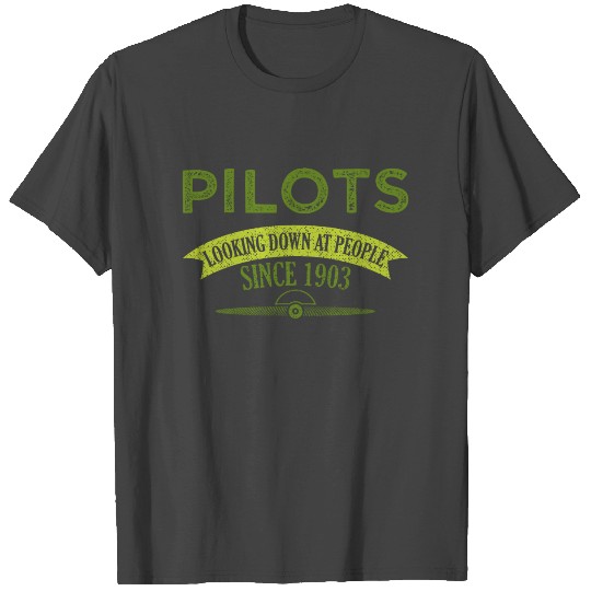 Pilots Looking Down On People Drone Gift T Shirts