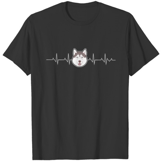 Awesome husky heart beat, Husky owner T-shirt