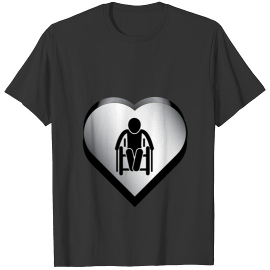 man on the wheelchair T-shirt