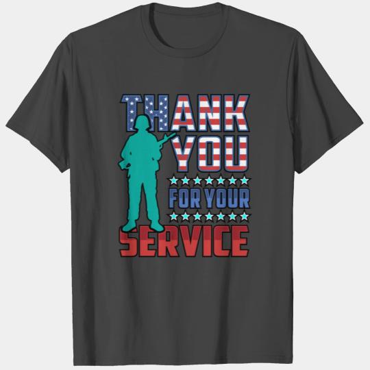Thank You For Your Service Gift Men Women Veterans T Shirts